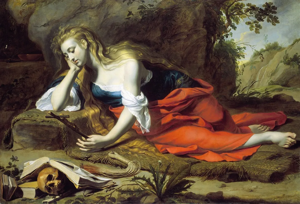The Repentant Magdalen 2 Wall Art by Gerard Seghers - High-Resolution Digital Print