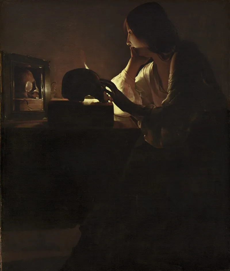 The Repentant Magdalen 4 Wall Art by Georges de La Tour - High-Resolution Digital Print