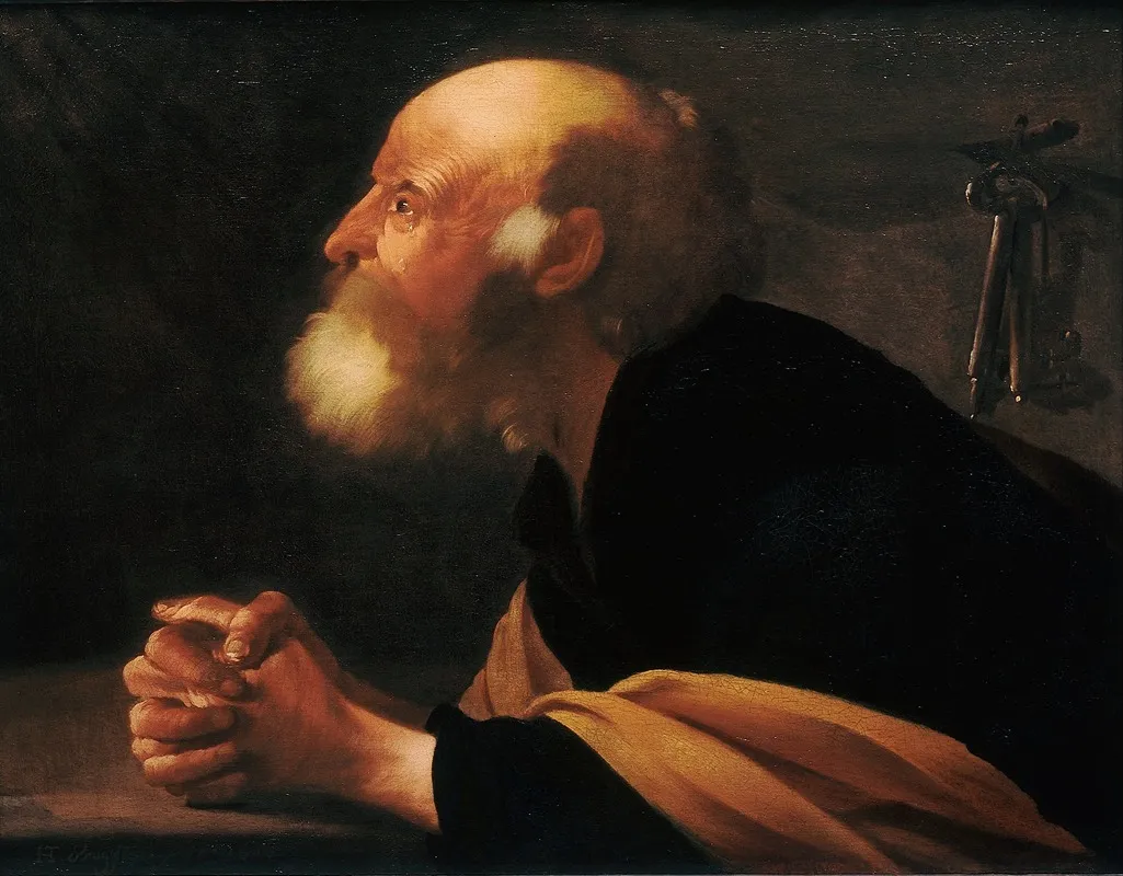 The Repentant Peter Wall Art by Hendrick Ter Brugghen - High-Resolution Digital Print