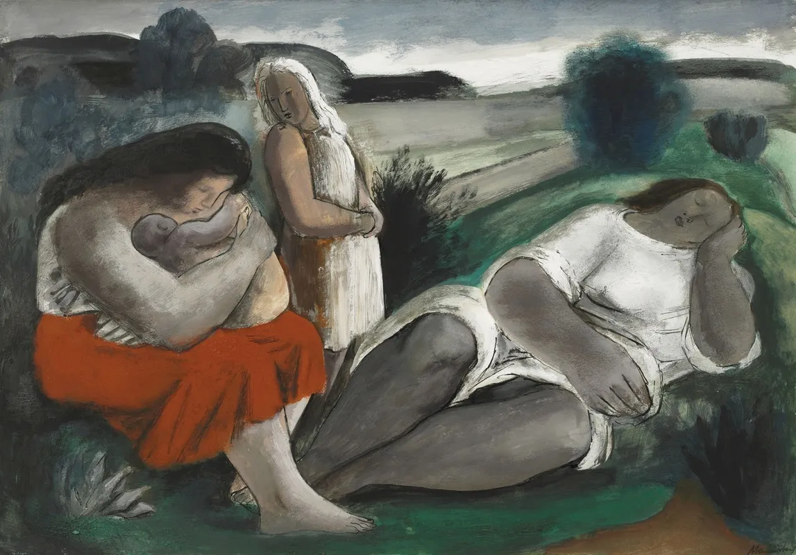 The Repose 3 Wall Art by Bernard Meninsky - High-Resolution Digital Print