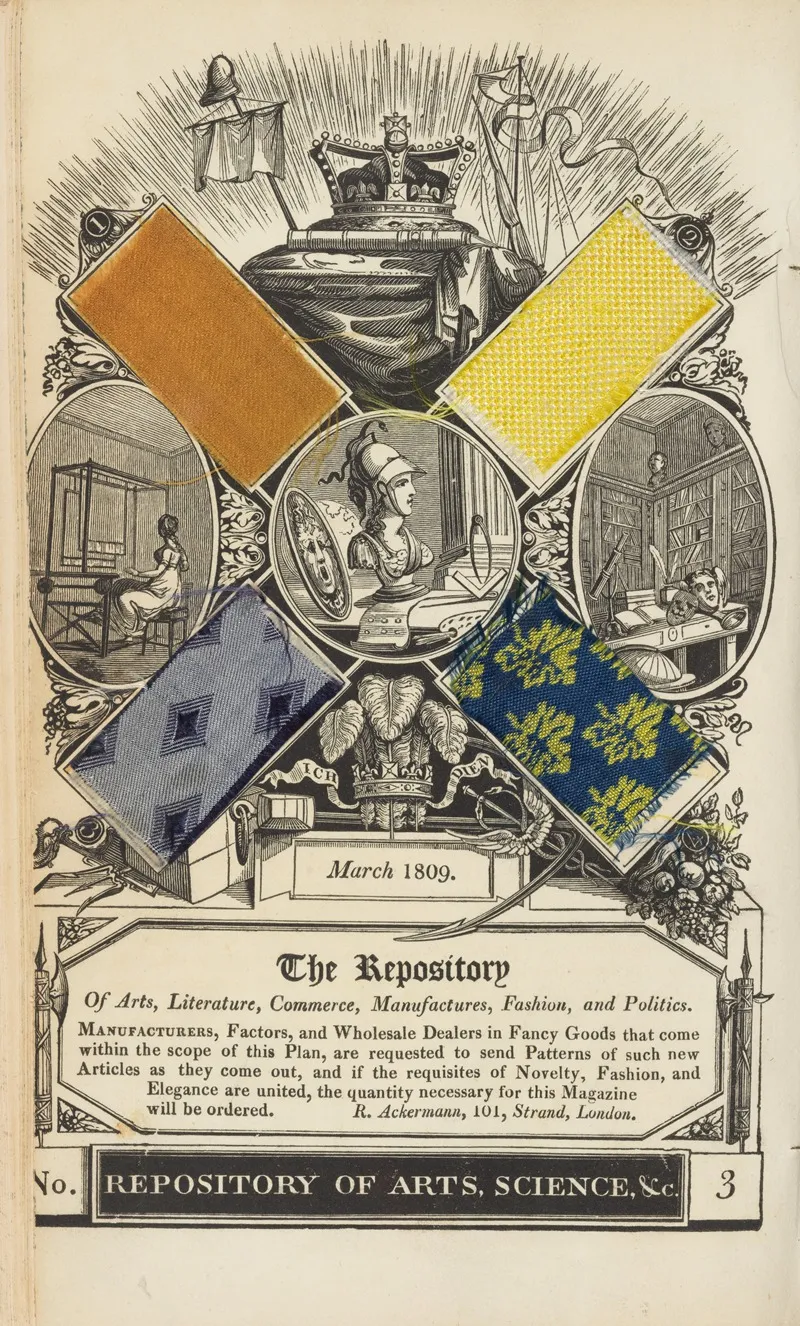 The Repository Of Arts Literature Commerce Manufactures Fashions And Politics 1st Series Vol 1 Wall Art by Robert Cooper - High-Resolution Digital Print