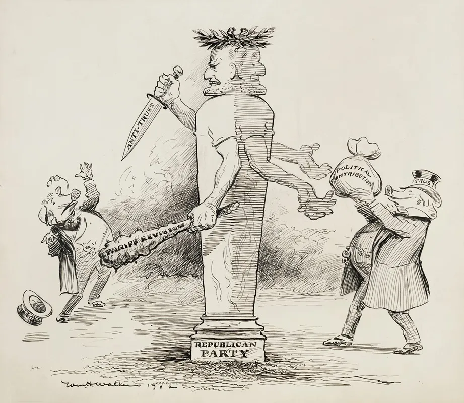 The Republican Party Is Depicted As A Two Faced Man