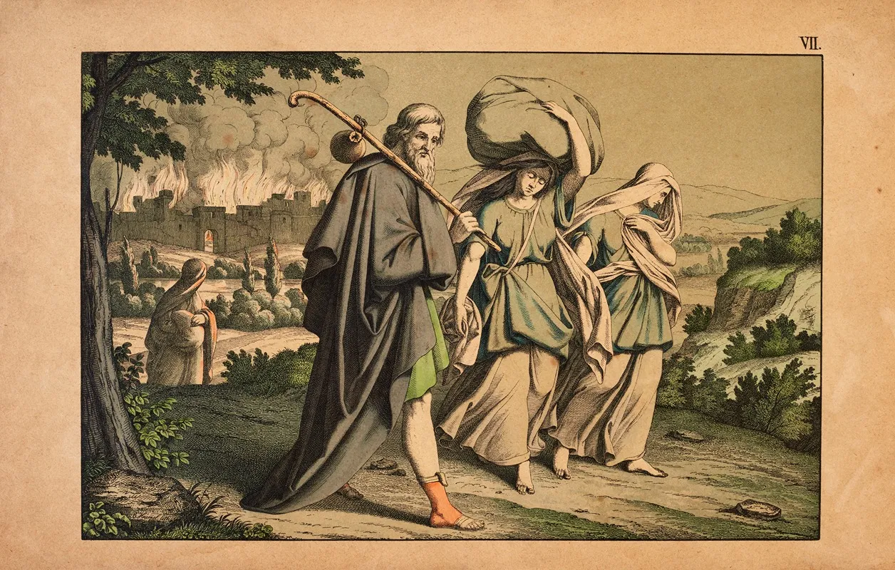 The Rescue Of Lot 2 Wall Art by Theodor Eckardt - High-Resolution Digital Print