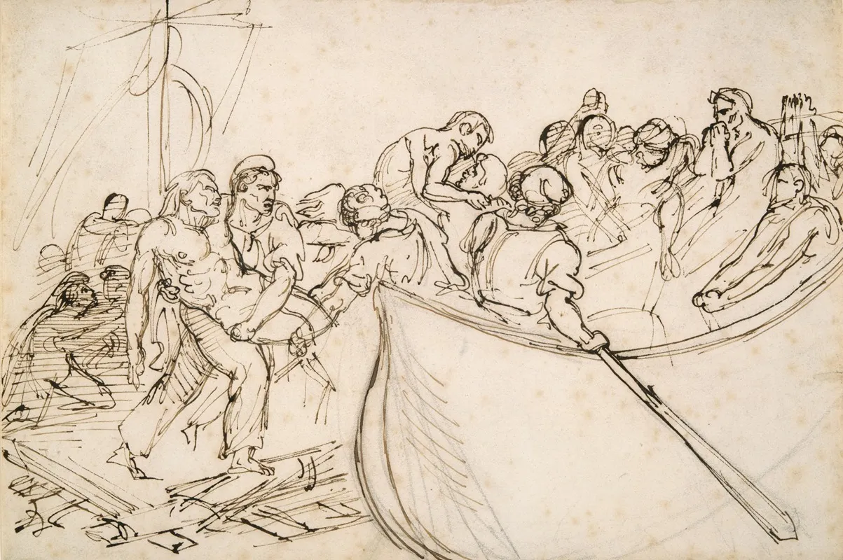 The Rescue Of The Survivors Of The Raft Of The Medusa Wall Art by Théodore Géricault - High-Resolution Digital Print