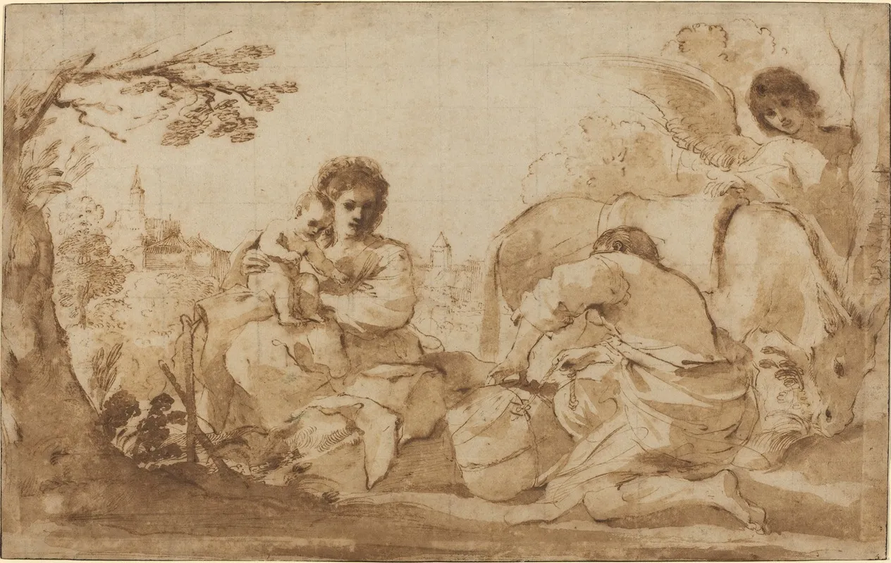The Rest On The Flight Into Egypt 14