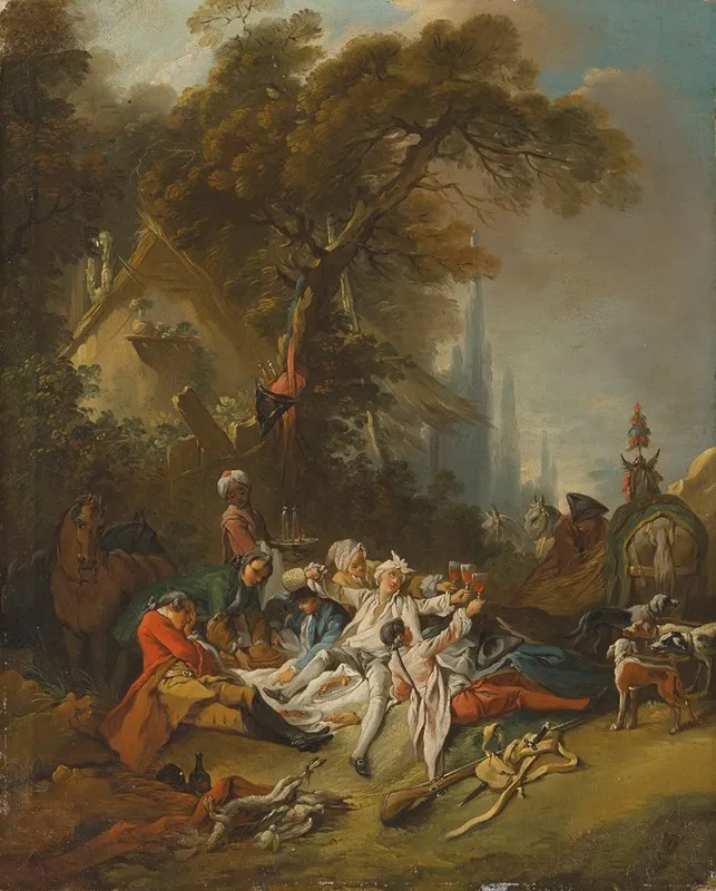 The Rest On The Hunt Wall Art by François Boucher - High-Resolution Digital Print