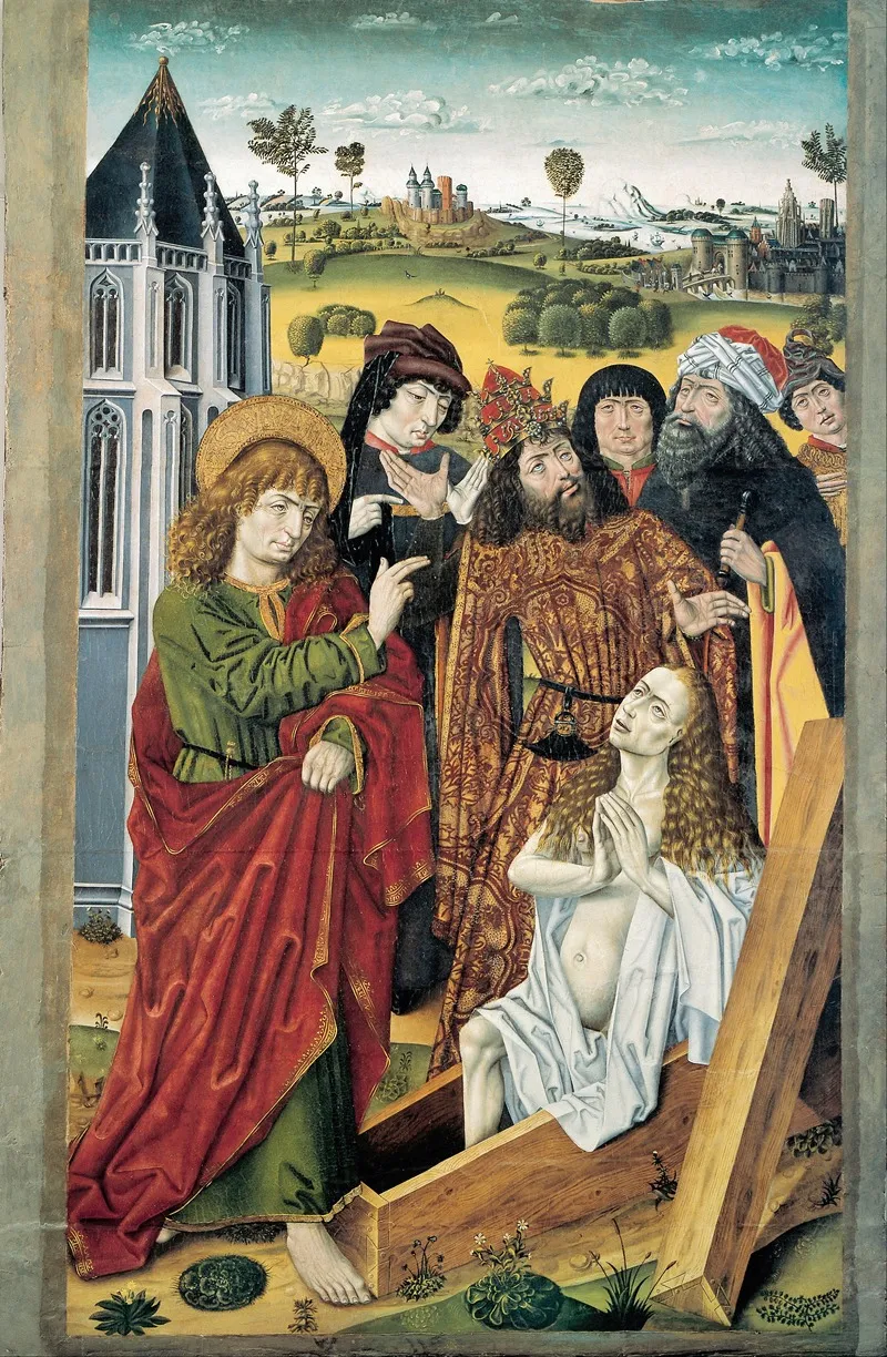 The Resurrection Of Drusiana Wall Art by Master of Saint Nicholas - High-Resolution Digital Print