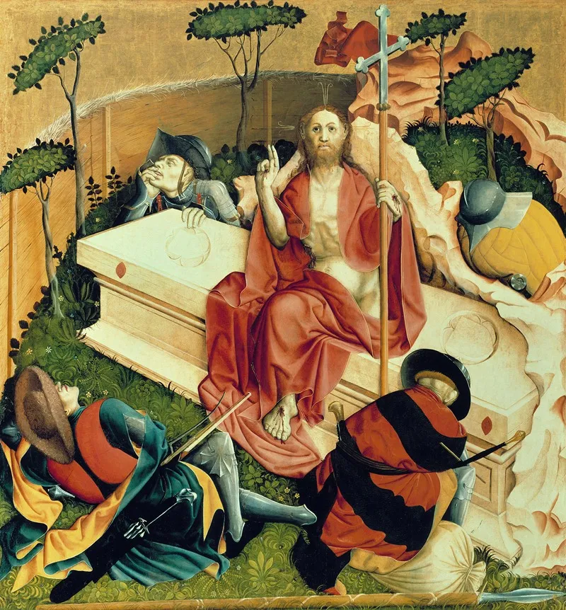 The Resurrection Of Jesus Christ Wall Art by Hans Multscher - High-Resolution Digital Print