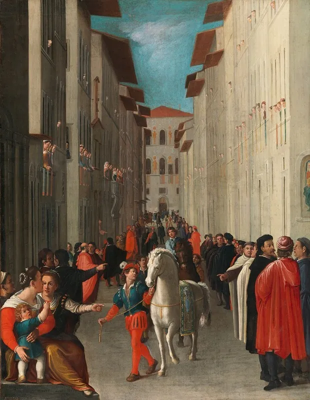 The Return From The Palio Wall Art by Giovanni Maria Butteri - High-Resolution Digital Print