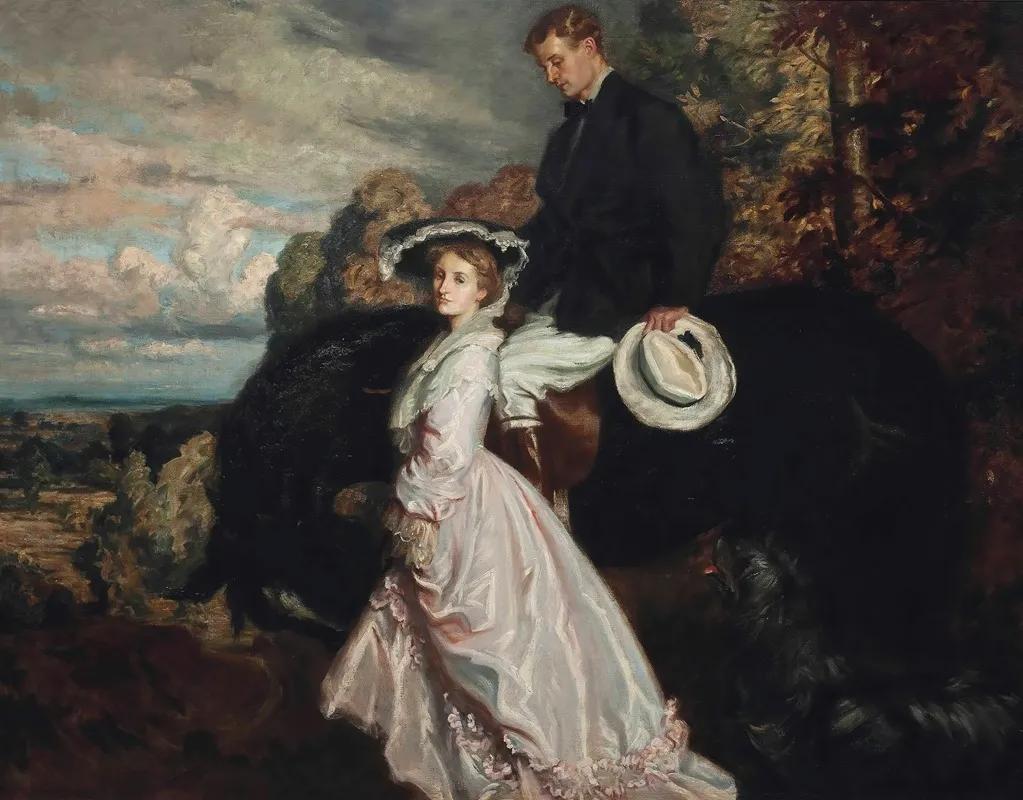 The Return From The Ride Wall Art by After Charles Wellington Furse - High-Resolution Digital Print