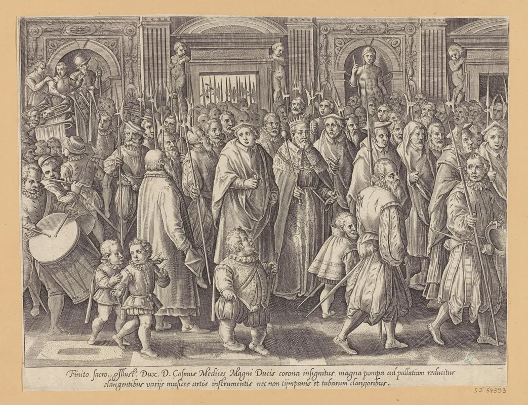 The Return Of Cosimo I To His Palace Wall Art by Stradanus - High-Resolution Digital Print