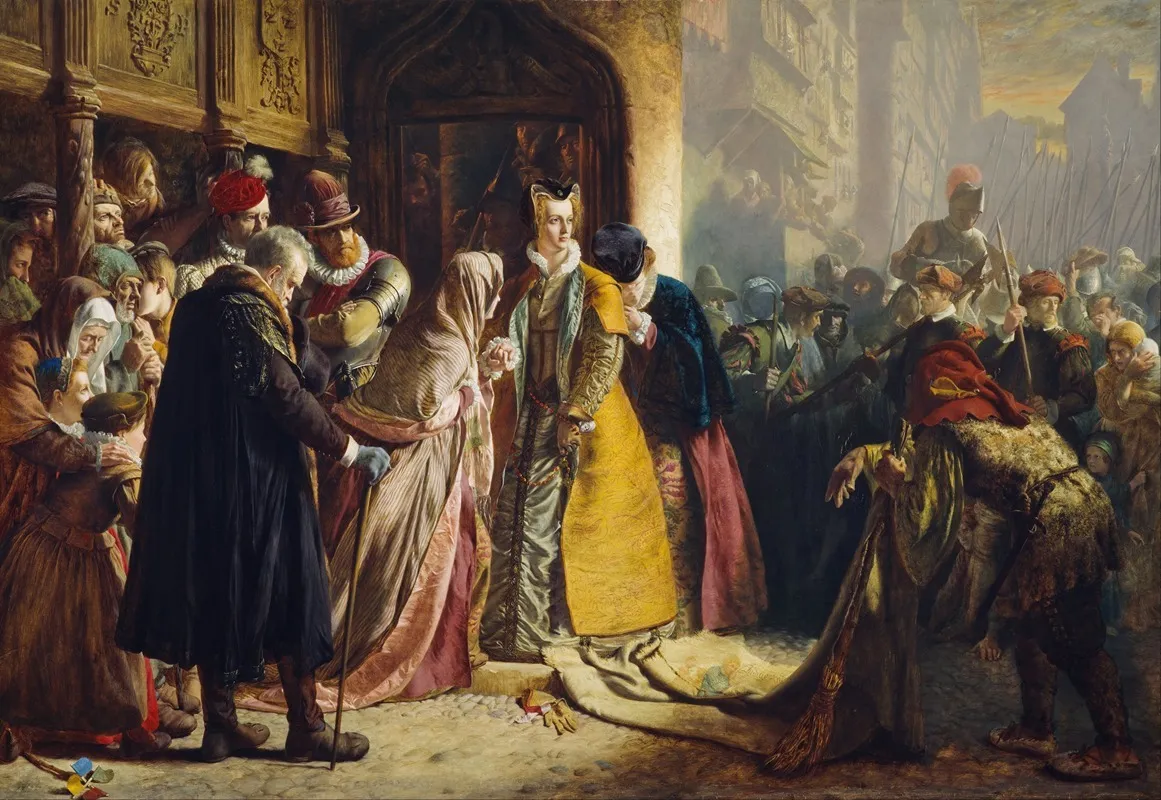 The Return Of Mary Queen Of Scots To Edinburgh Wall Art by James Drummond - High-Resolution Digital Print