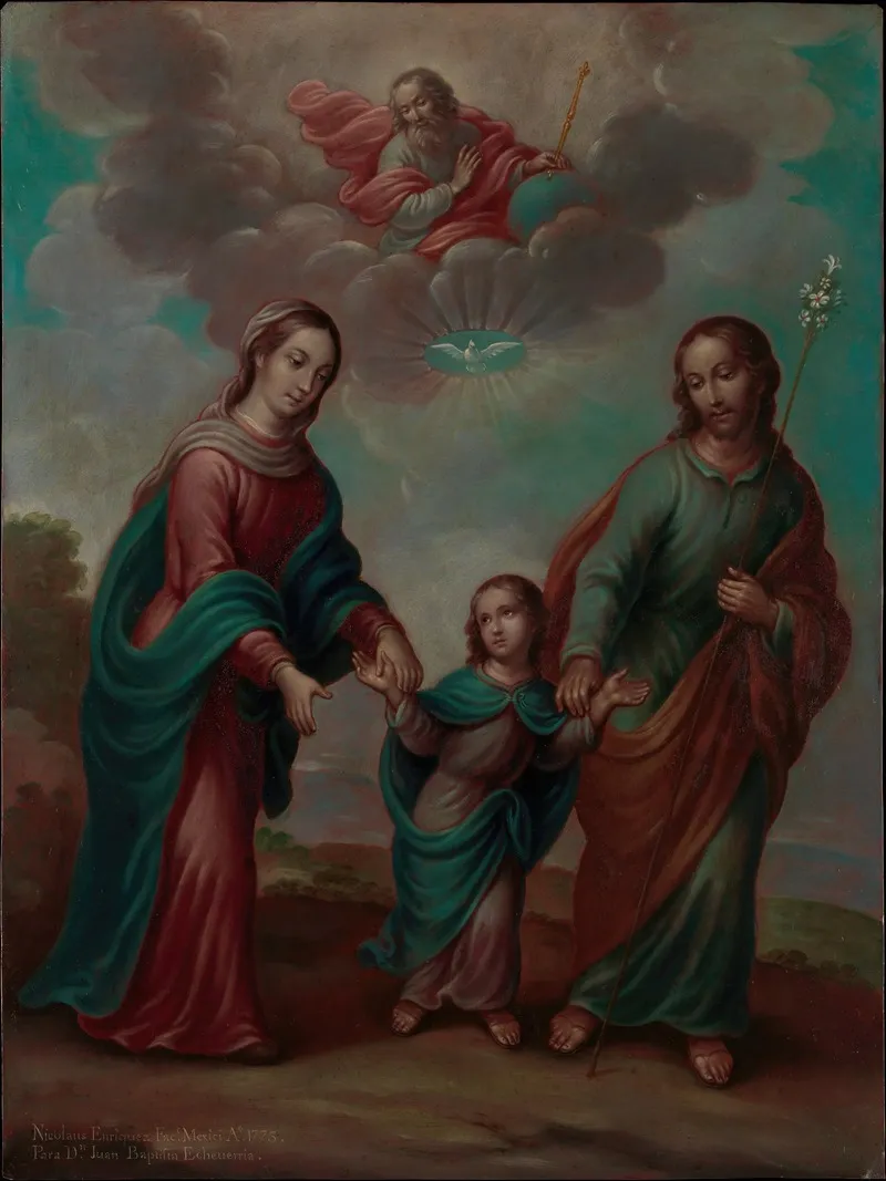 The Return Of The Holy Family From Egypt 2 Wall Art by Nicolás Enríquez - High-Resolution Digital Print