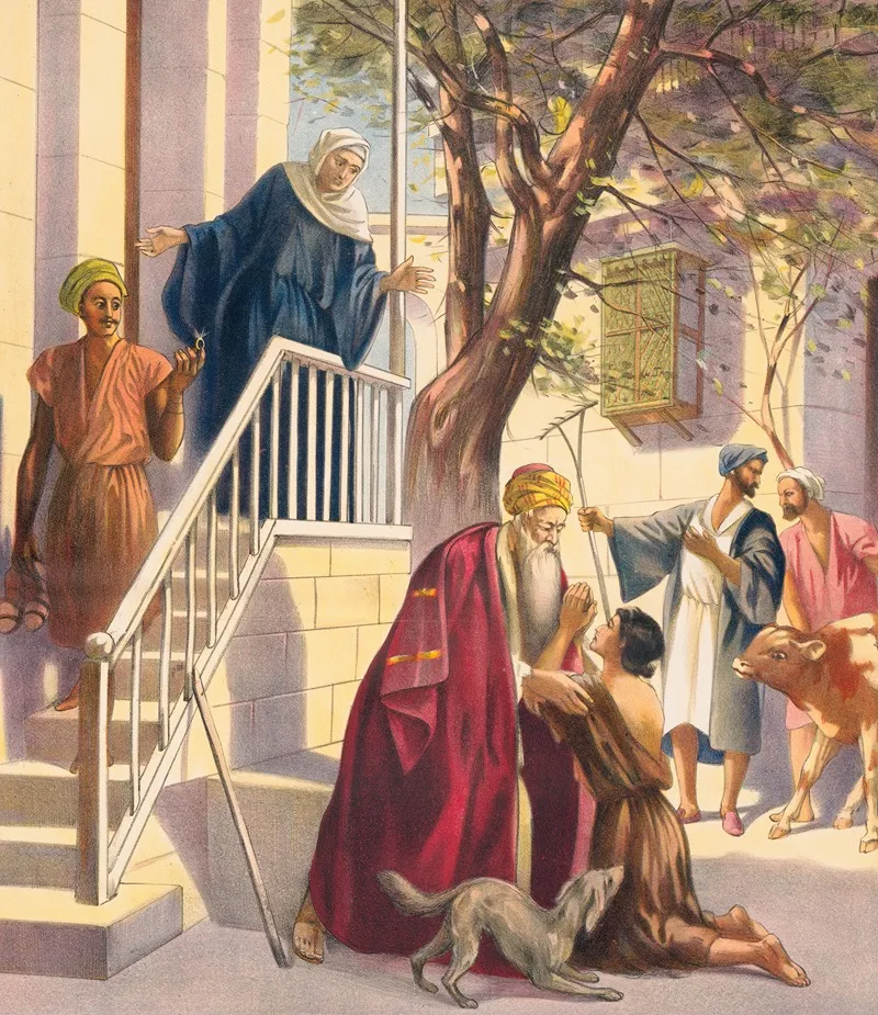 The Return Of The Prodigal Wall Art by Stecher Litho. Co - High-Resolution Digital Print