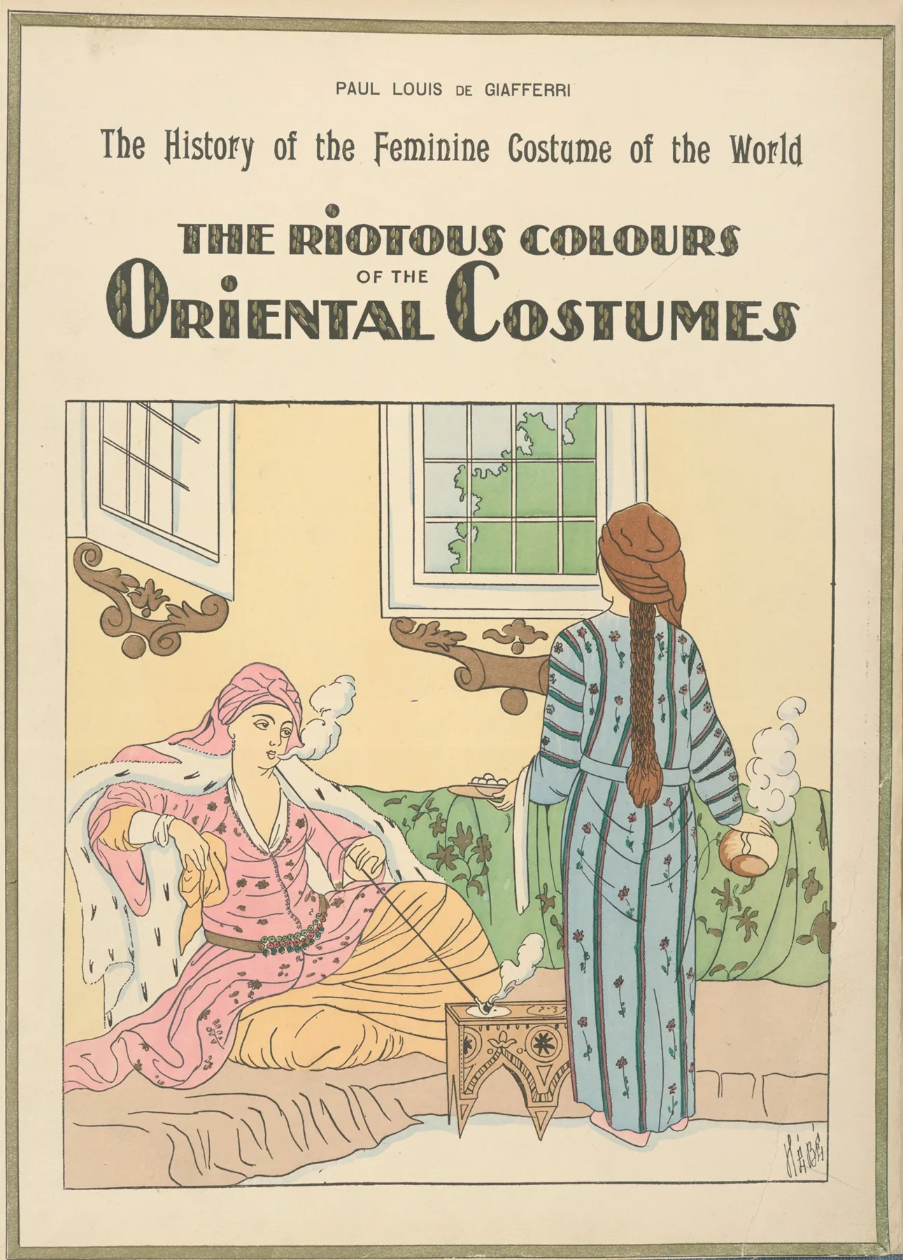 The Riotous Colours Of The Oriental Costumes Wall Art by Paul Louis de Giafferri - High-Resolution Digital Print