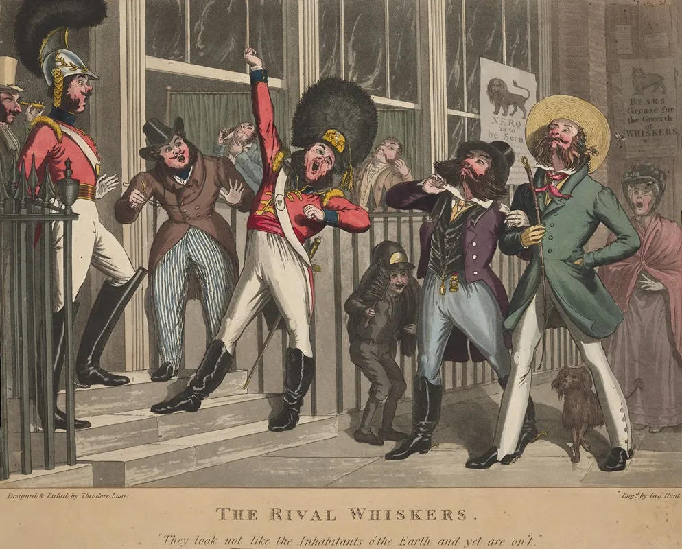 The Rival Whiskers Wall Art by George Hunt - High-Resolution Digital Print