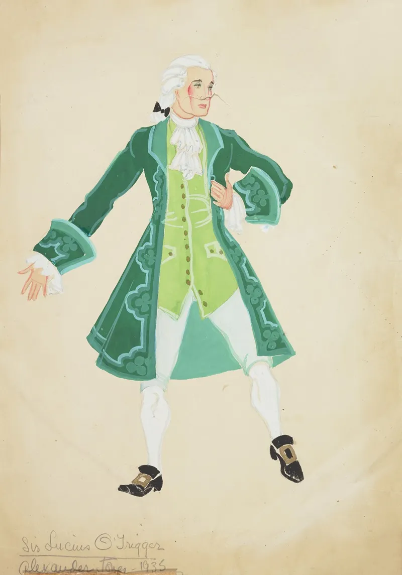 The Rivals Sir Lucius Otrigger Wall Art by Alex Jones - High-Resolution Digital Print