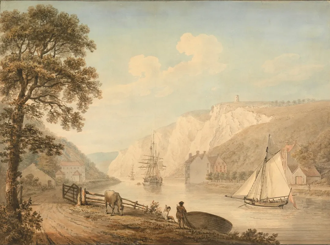 The River Avon With Passing Vessels