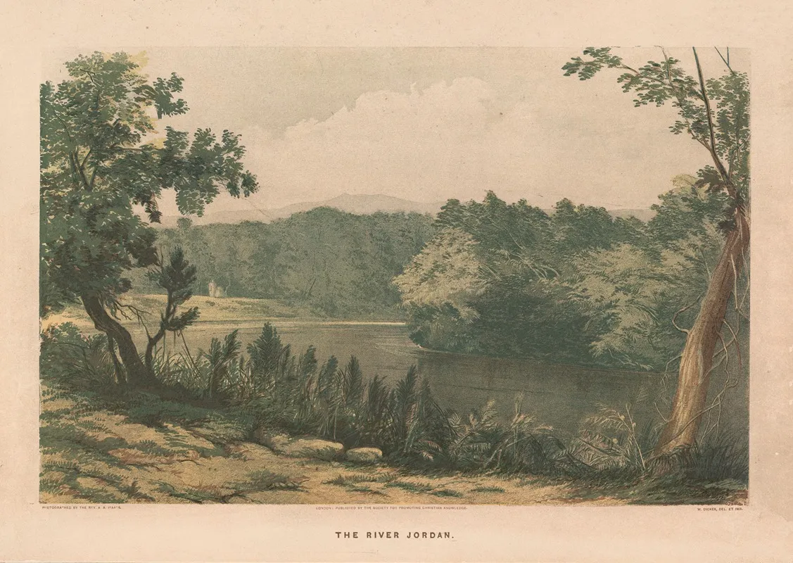 The River Jordan Wall Art by Albert Augustus Isaacs - High-Resolution Digital Print