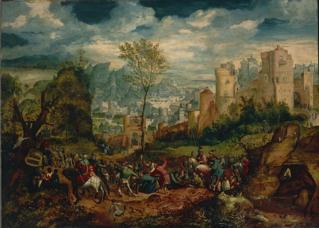 The Road To Calvary 4 Wall Art by Herri met de Bles - High-Resolution Digital Print