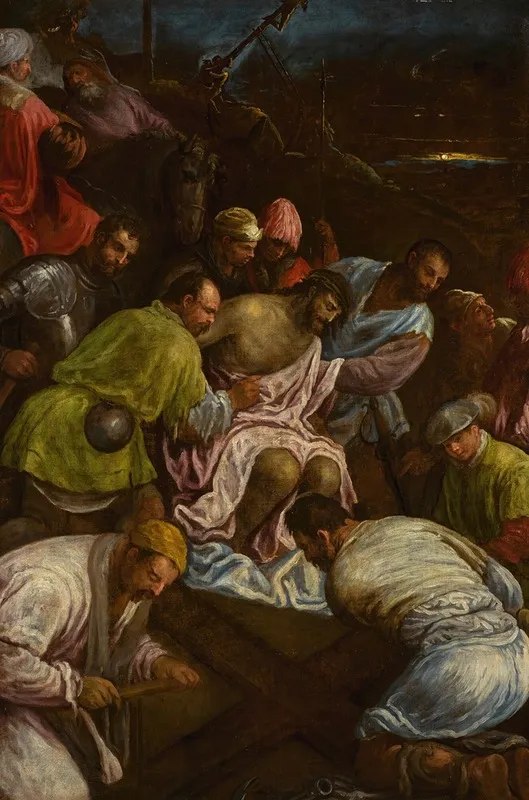 The Road To Calvary Wall Art by Gerolamo Bassano - High-Resolution Digital Print