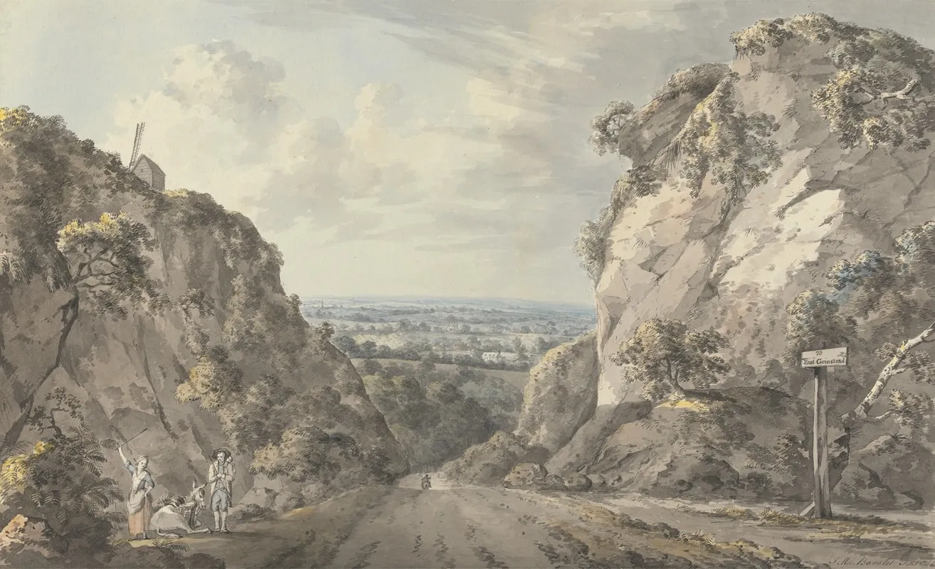 The Road To East Grinstead Wall Art by John James Barralet - High-Resolution Digital Print