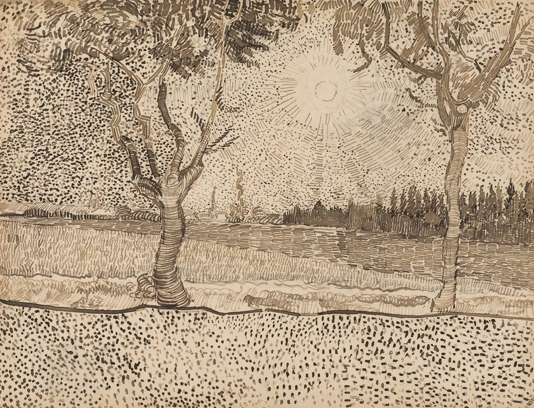 The Road To Tarascon Wall Art by Vincent van Gogh - High-Resolution Digital Print