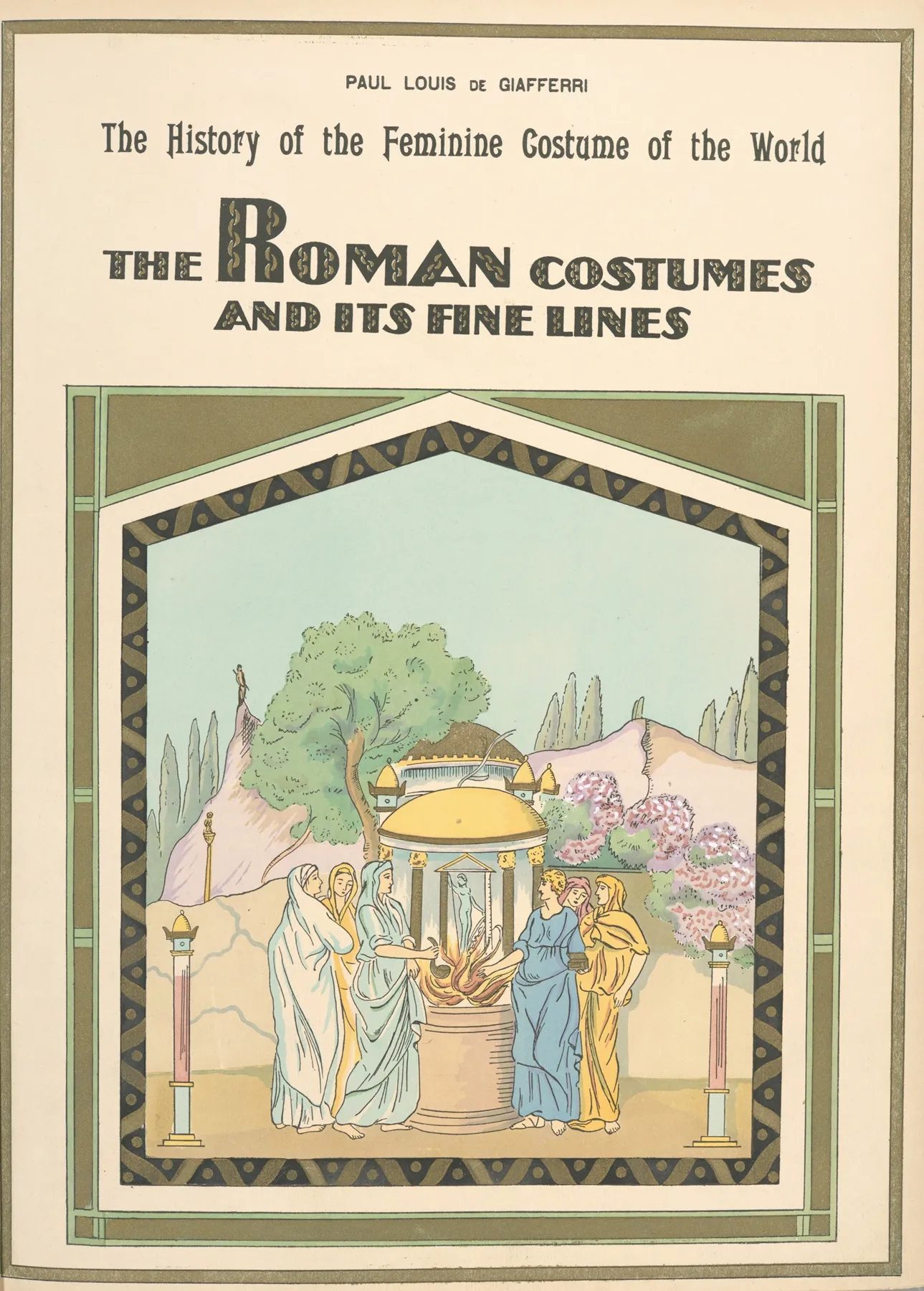 The Roman Costumes And Its Fine Lines Wall Art by Paul Louis de Giafferri - High-Resolution Digital Print