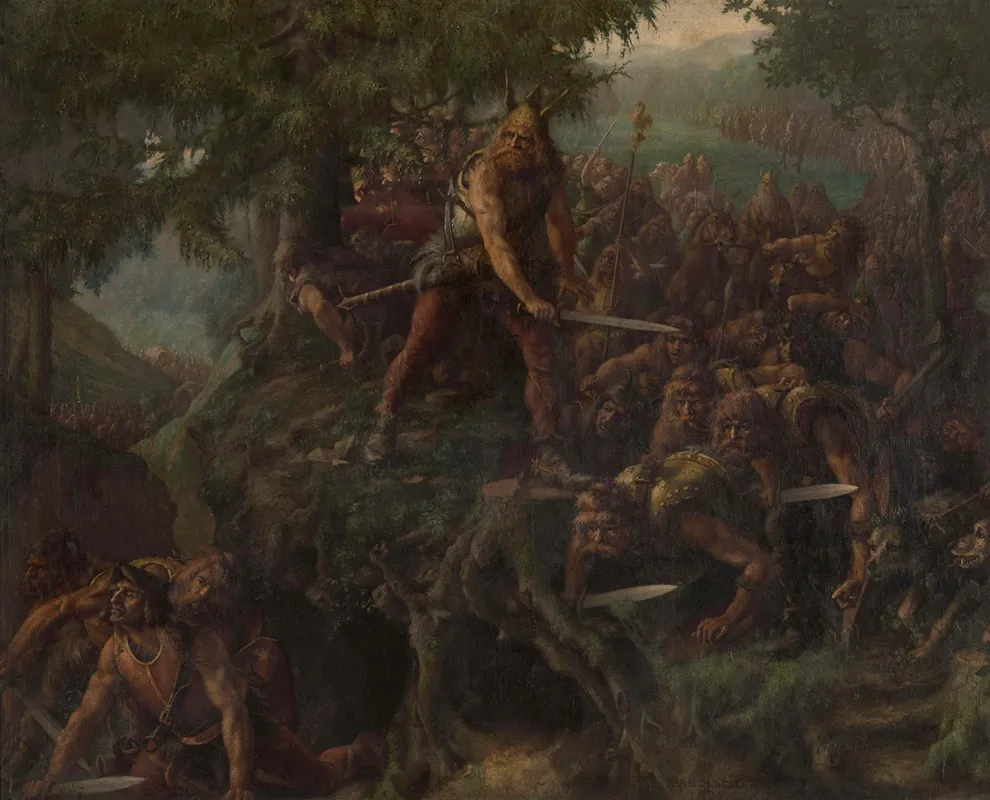 The Roman Invasion Of Gaul Wall Art by Karel De Kesel - High-Resolution Digital Print