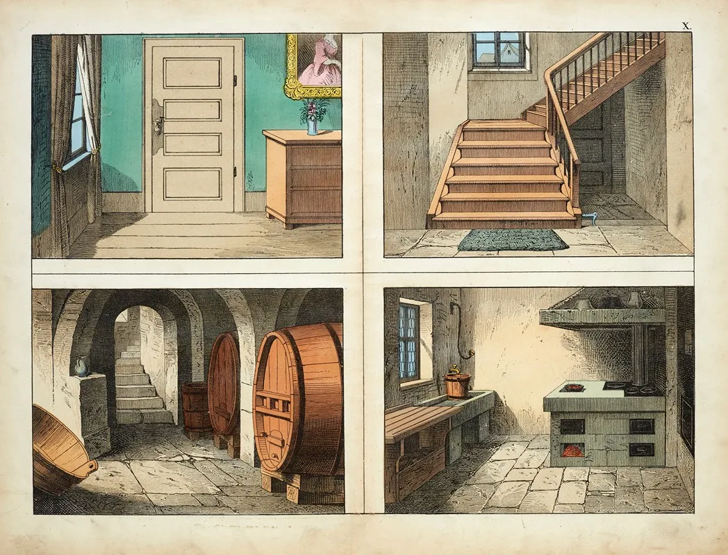 The Rooms Of The House Wall Art by D. Englert - High-Resolution Digital Print