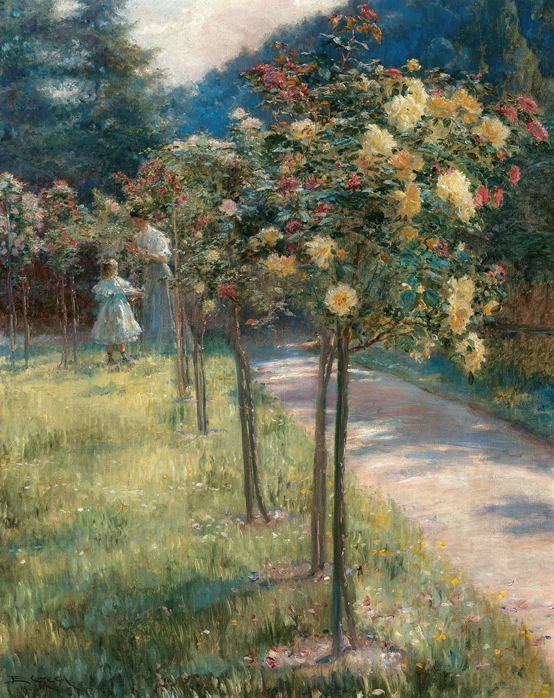The Rose Garden 4 Wall Art by Emil Czech - High-Resolution Digital Print