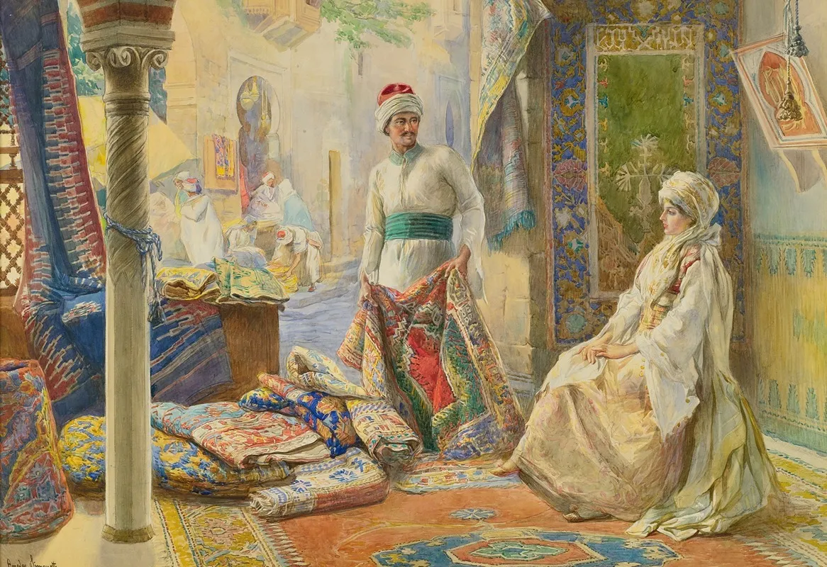 The Rug Merchant 2 Wall Art by Amedeo Simonetti - High-Resolution Digital Print