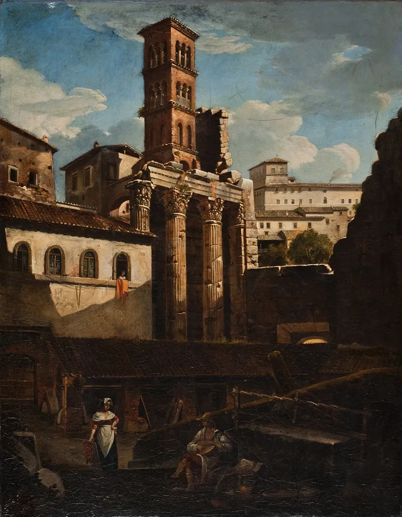The Ruined Temple Of Mars Ultor Rome Wall Art by Francesco Diofebi - High-Resolution Digital Print