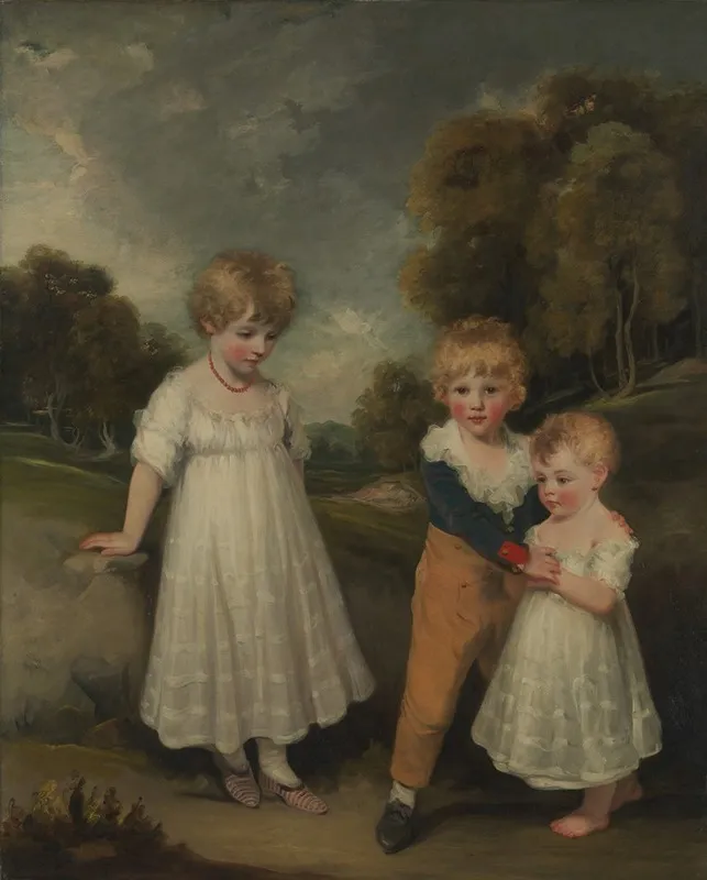 The Sackville Children Wall Art by John Hoppner - High-Resolution Digital Print