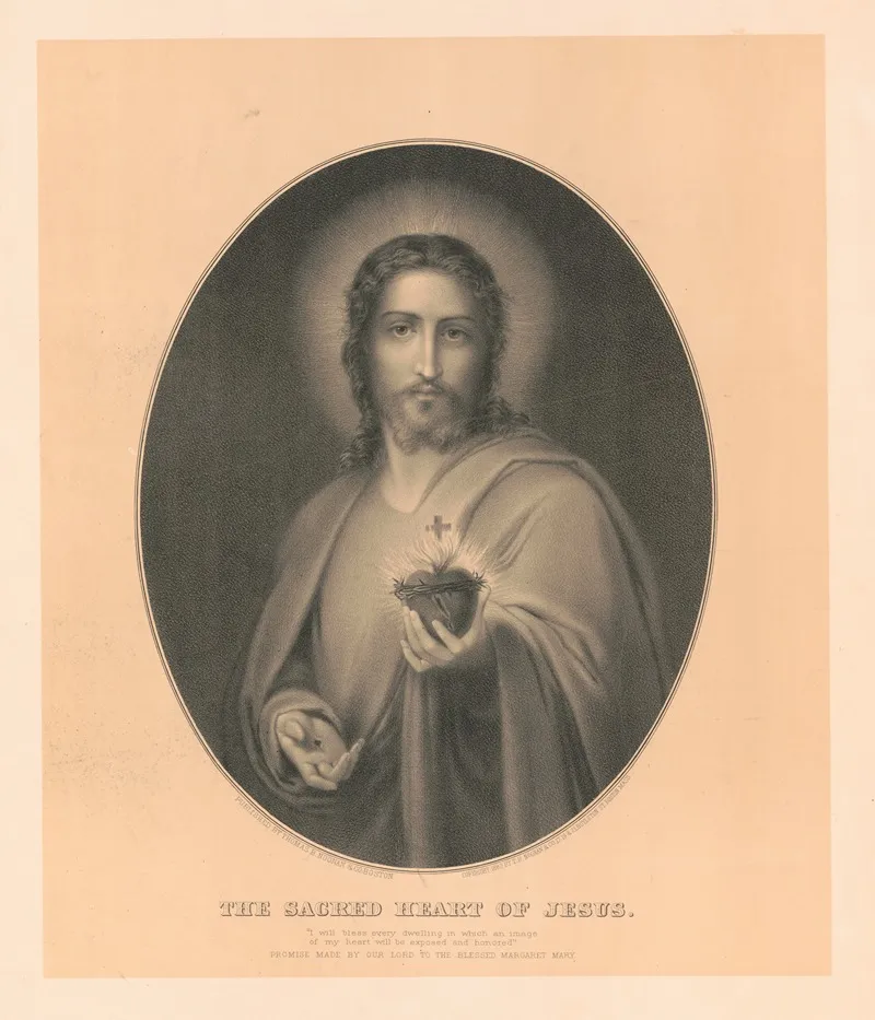The Sacred Heart Of Jesus 2 Wall Art by Thomas B. Noonan & Co. - High-Resolution Digital Print