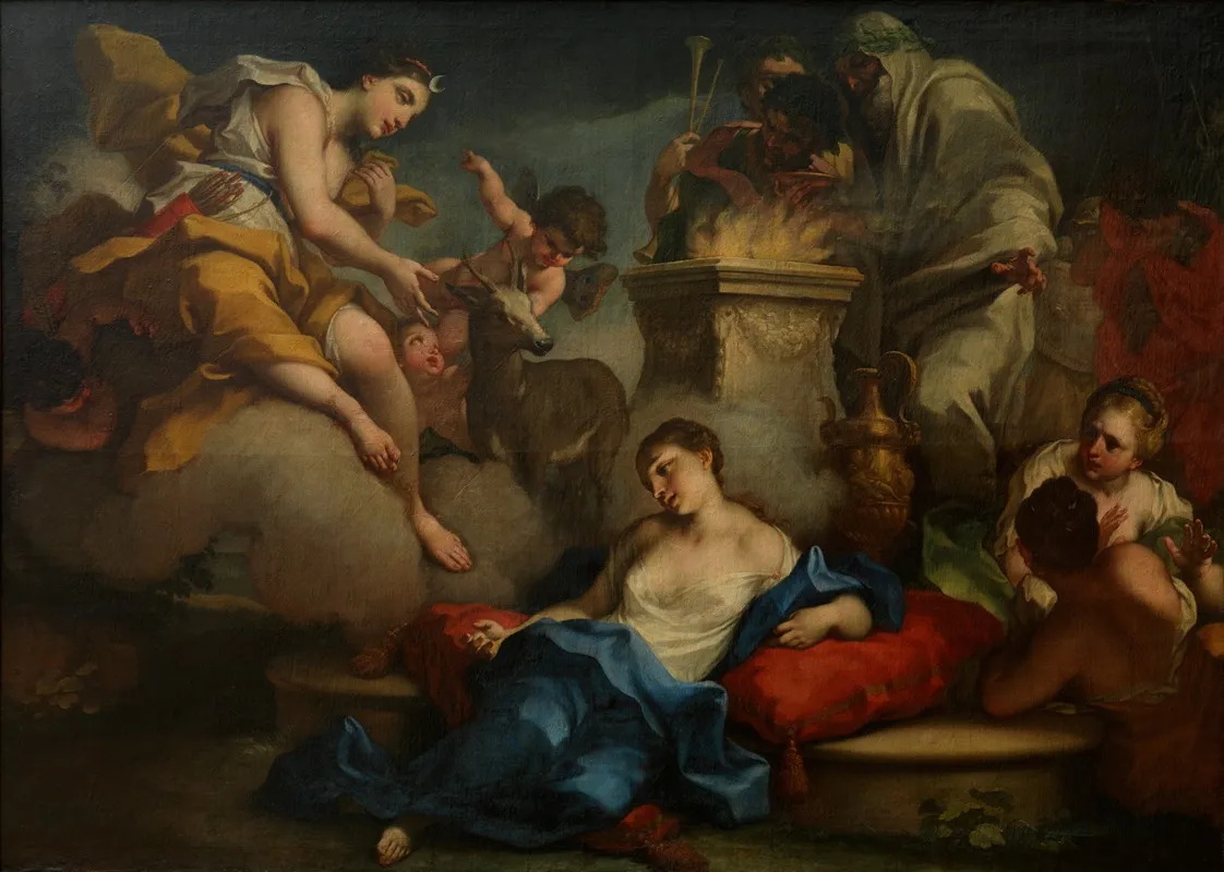 The Sacrifice Of Iphigenia 7 Wall Art by Antonio Balestra - High-Resolution Digital Print