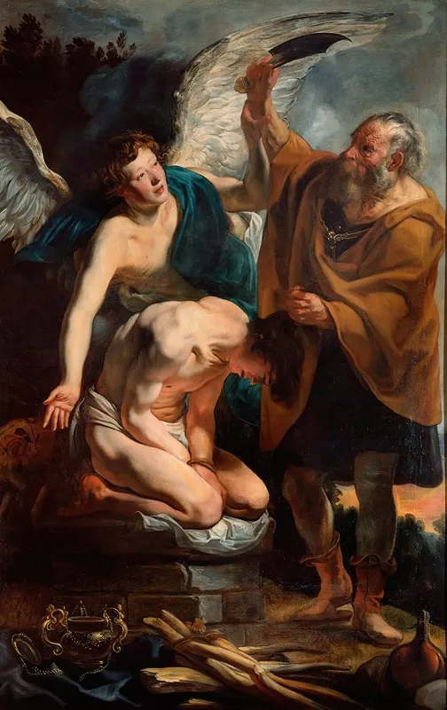 The Sacrifice Of Isaac 10 Wall Art by Jacob Jordaens - High-Resolution Digital Print