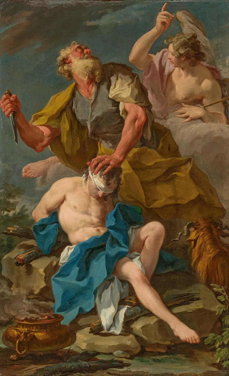The Sacrifice Of Isaac 23 Wall Art by Giovanni Battista Pittoni - High-Resolution Digital Print