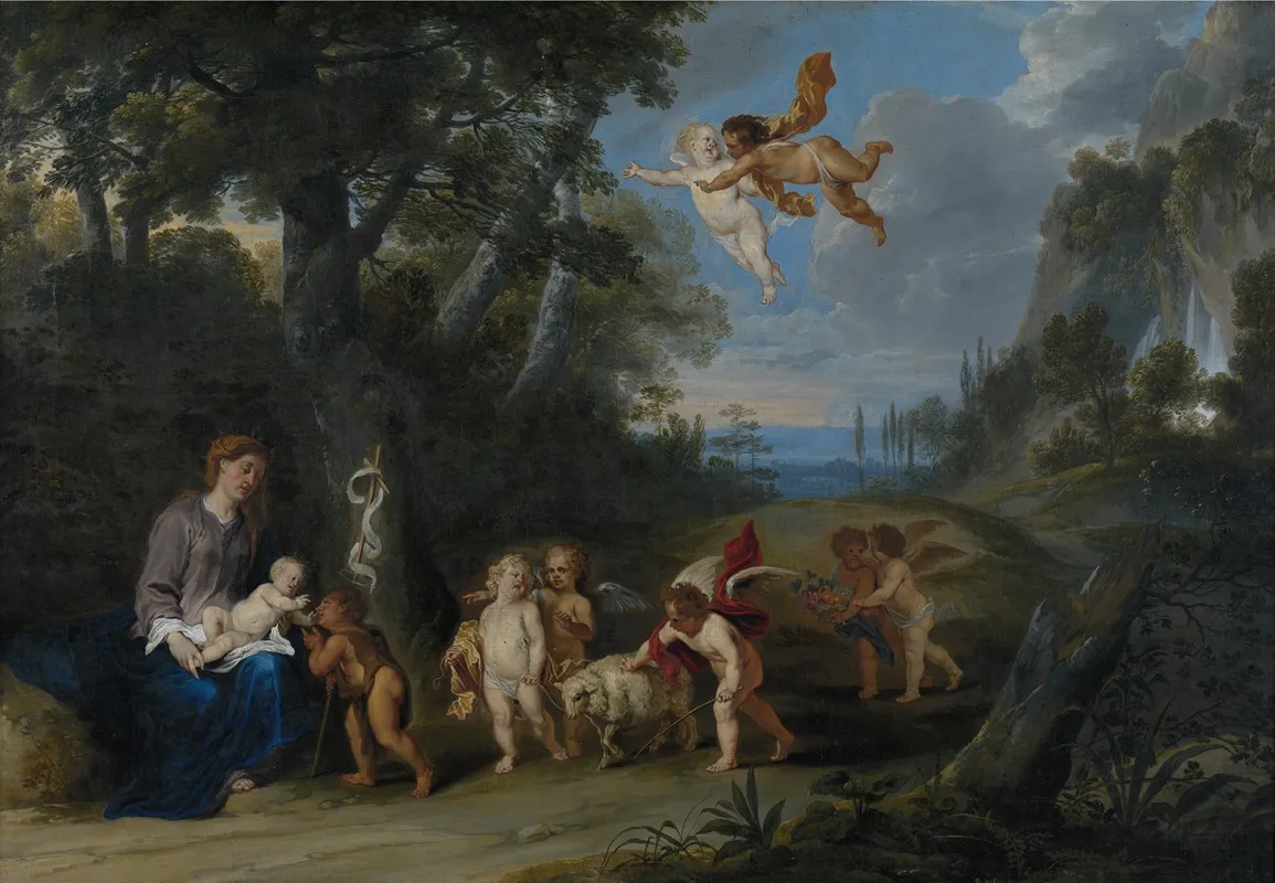 The Sacrifice To The Christ Child Wall Art by Frans Wouters - High-Resolution Digital Print