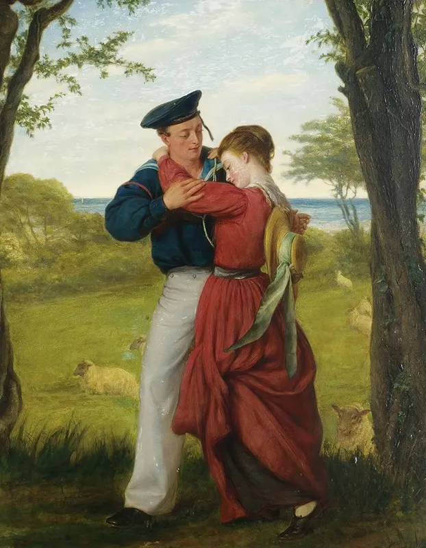 The Sailors Farewell Wall Art by William Gale - High-Resolution Digital Print
