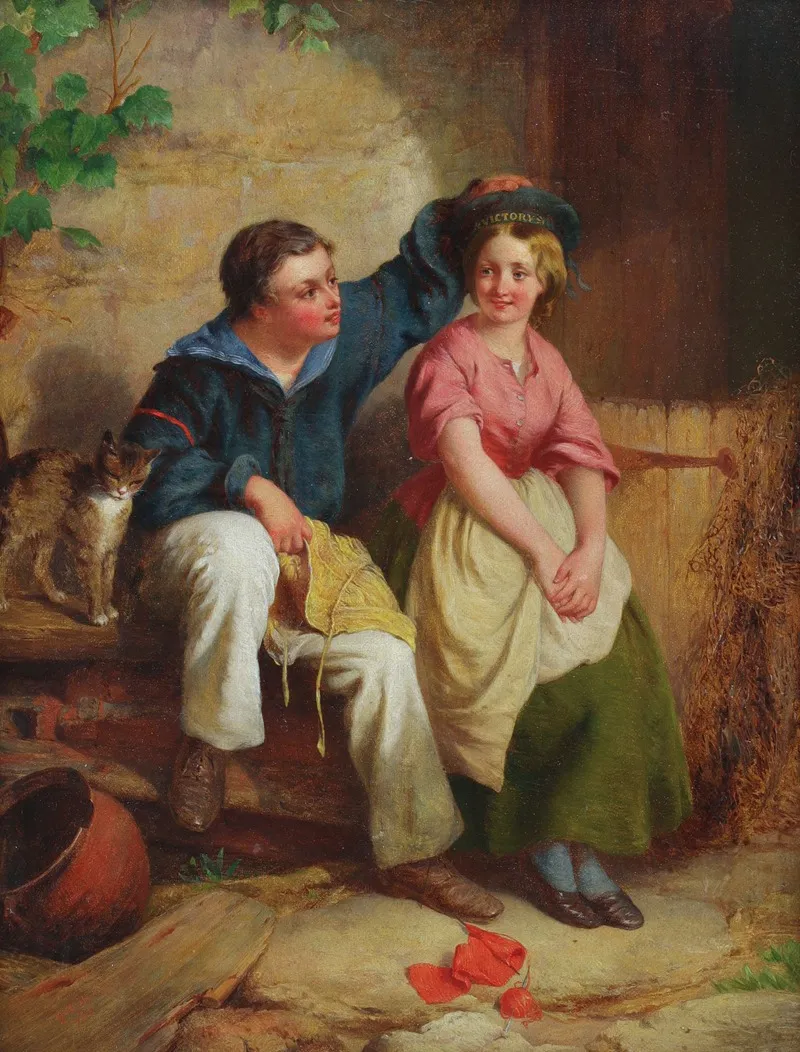 The Sailors Lass Wall Art by George Augustus Holmes - High-Resolution Digital Print