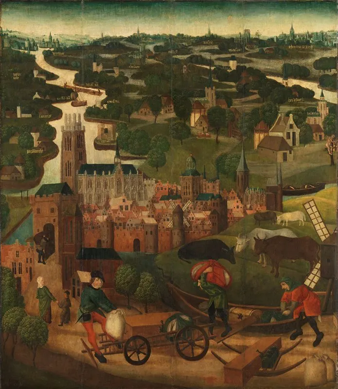The Saint Elizabeths Day Flood Wall Art by Master of the St Elizabeth Panels - High-Resolution Digital Print