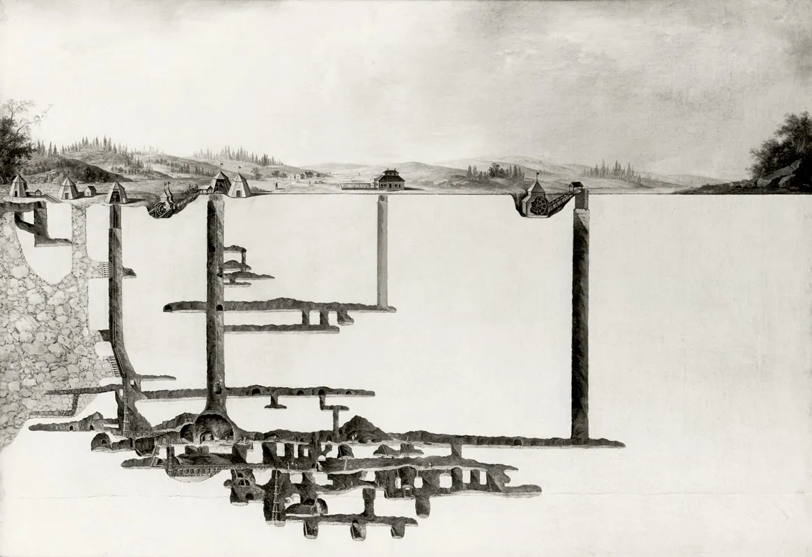 The Sala Silver Mine Wall Art by Johan Philip Korn - High-Resolution Digital Print