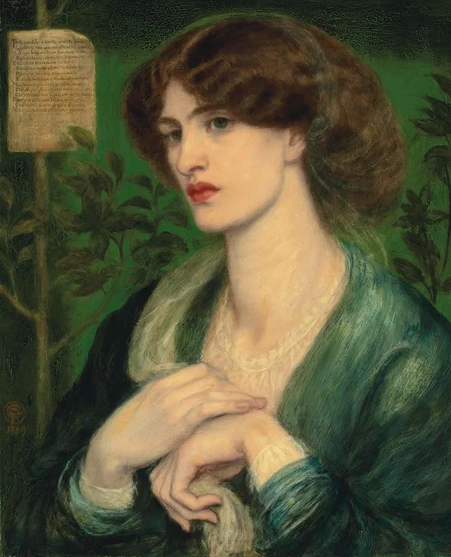 The Salutation Of Beatrice Wall Art by Dante Gabriel Rossetti - High-Resolution Digital Print