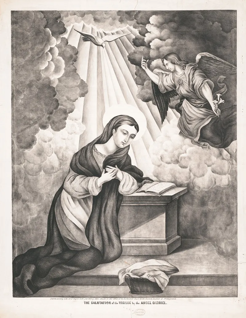 The Salutation Of The Virgin By The Angel Gabriel Wall Art by John Smith - High-Resolution Digital Print