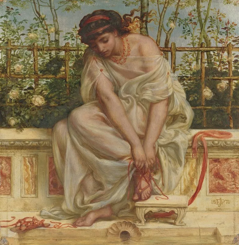 The Sandal Wall Art by Edward John Poynter - High-Resolution Digital Print