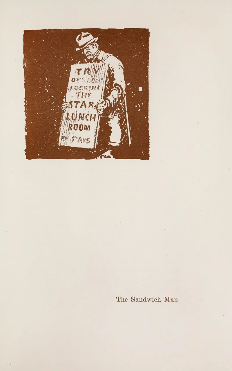 The Sandwich Man Wall Art by Theodore Dreiser - High-Resolution Digital Print