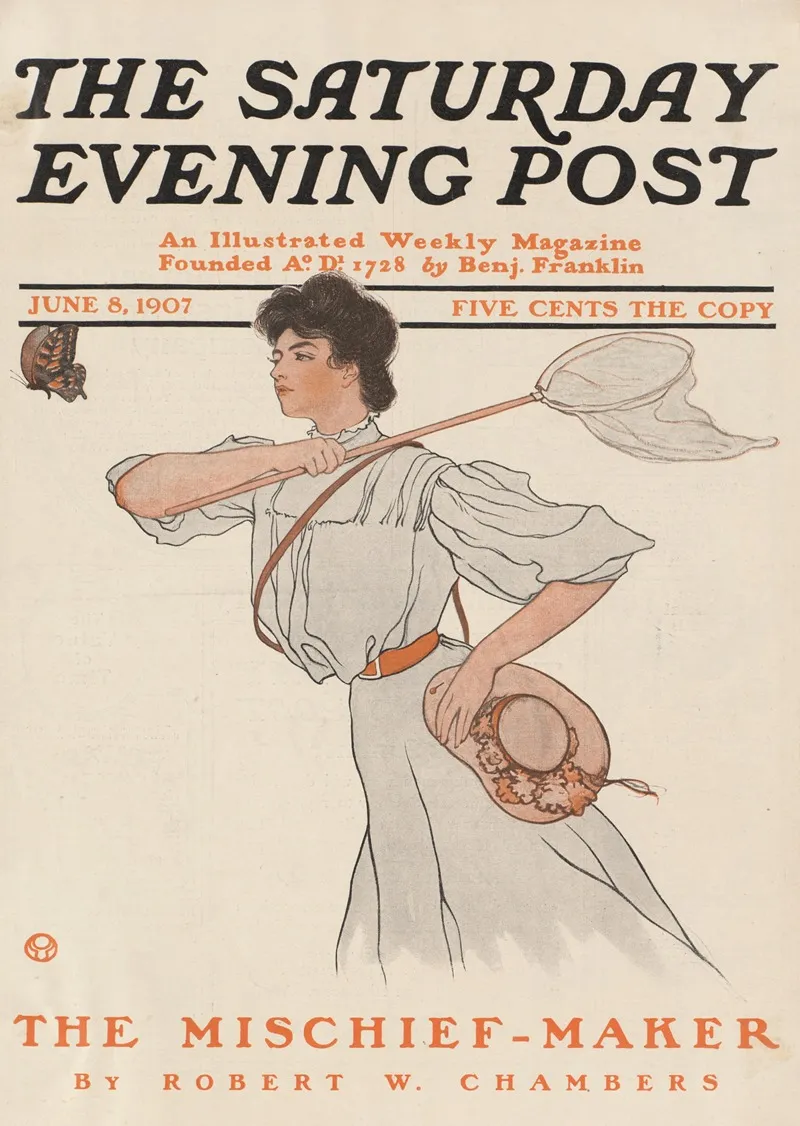The Saturday Evening Post June 8 1907 Wall Art by Edward Penfield - High-Resolution Digital Print
