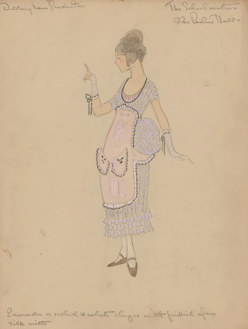 The School Mistress Mrs Pauline Hall Wall Art by Helen Marguerite O'Kane - High-Resolution Digital Print