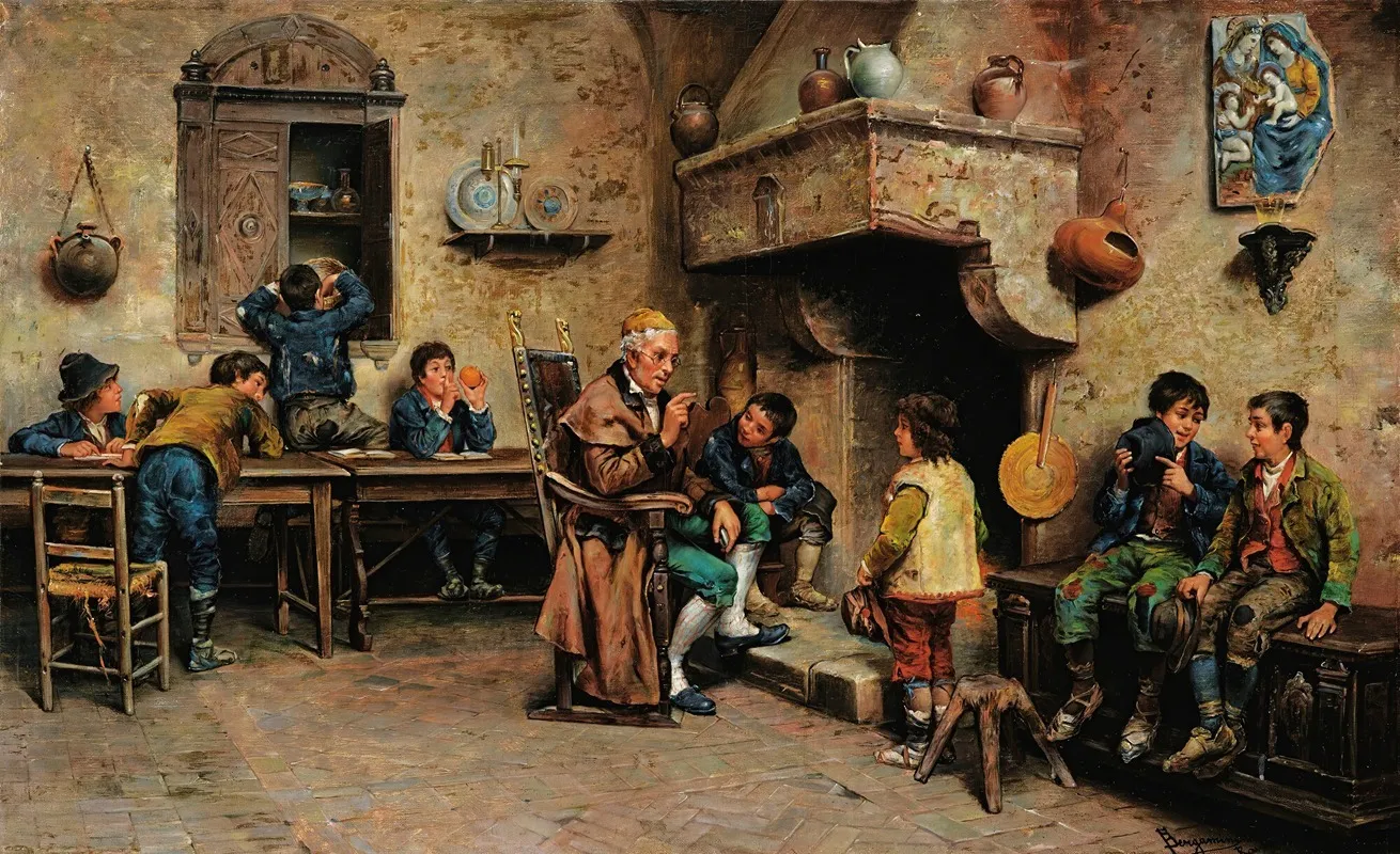 The School Teacher Wall Art by Francesco Bergamini - High-Resolution Digital Print